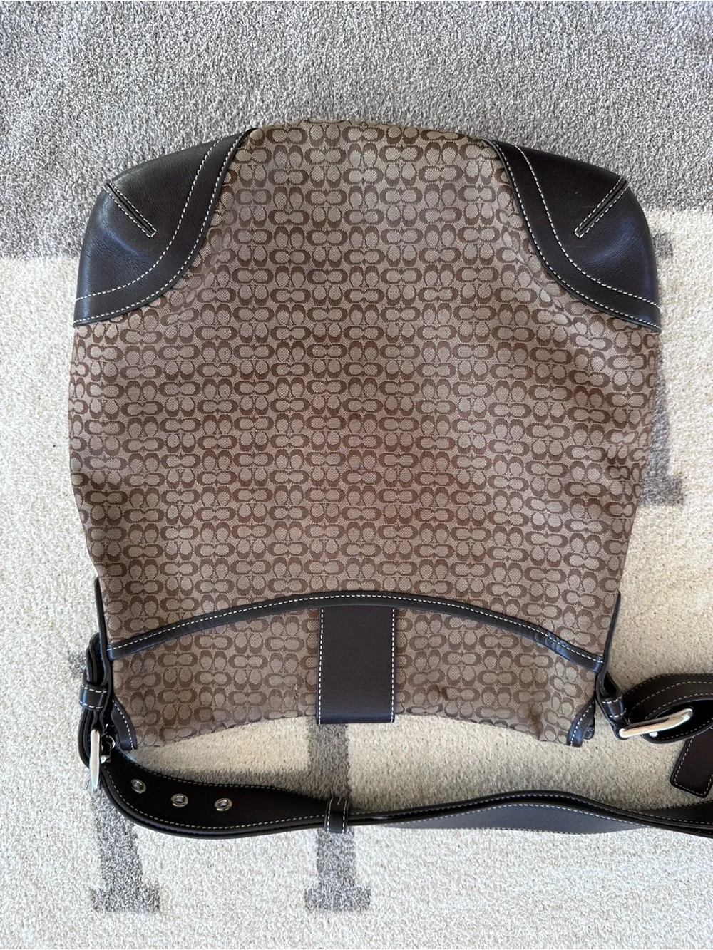 Brown coach SoHo Signature Canvas Crossbody Bag